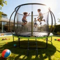 TRAMPOLINA-OGRODOWA-DLA-DZIECI-244-cm-DRABINKA-SIATKA-ZABEZPIECZAJACA-8FT-Stan-opakowania-oryginalne.jpg