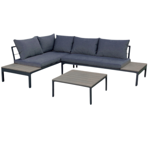 NAROŻNIK OGRODOWY MEBLE OGRODOWE ZESTAW MEBLI OGRODOWYCH MAS-XL-03 SZARY